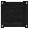 Donice ogrodowe, 2 szt., czarne, 31x31x31 cm, sosnowe