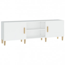 Szafka pod TV, biała, 150x30x50 cm, materiał drewnopochodny