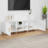 Szafka pod TV, biała, 150x30x50 cm, materiał drewnopochodny