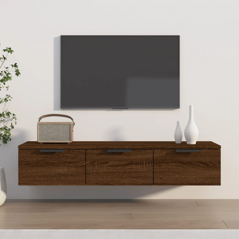 Szafka wisząca, brązowy dąb, 102x30x20 cm