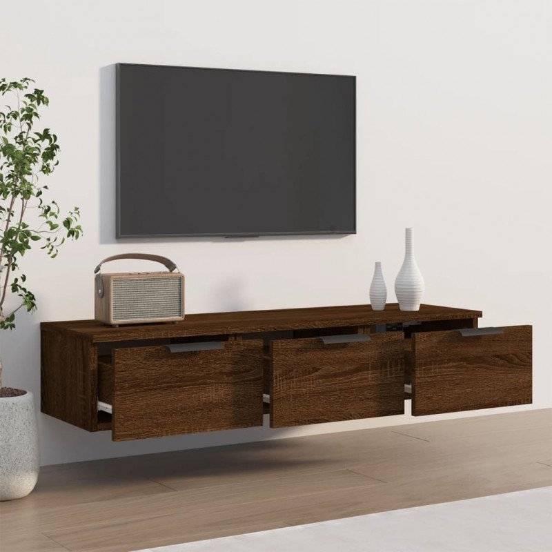 Szafka wisząca, brązowy dąb, 102x30x20 cm