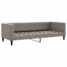 Sofa z funkcją spania, kolor taupe, 80x200 cm, obite tkaniną