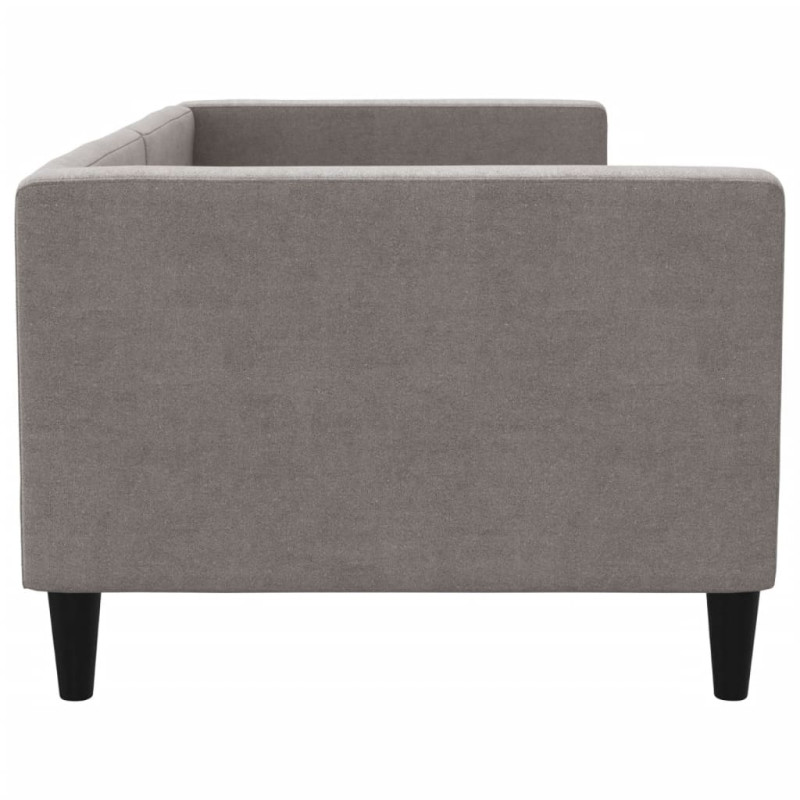 Sofa z funkcją spania, kolor taupe, 80x200 cm, obite tkaniną