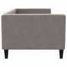 Sofa z funkcją spania, kolor taupe, 80x200 cm, obite tkaniną