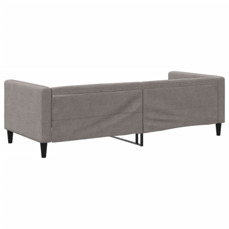 Sofa z funkcją spania, kolor taupe, 80x200 cm, obite tkaniną