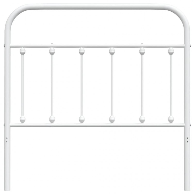 Metalowe wezgłowie, białe, 100 cm