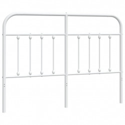 Metalowe wezgłowie, białe, 150 cm