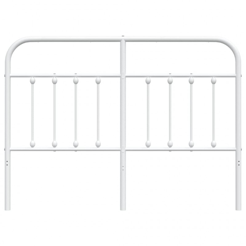 Metalowe wezgłowie, białe, 150 cm