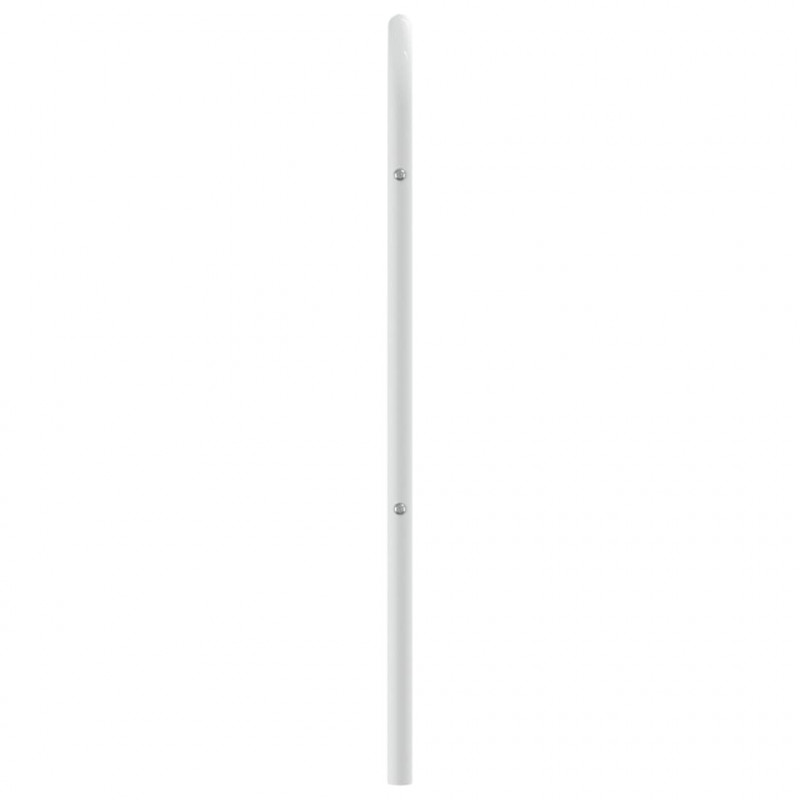 Metalowe wezgłowie, białe, 150 cm