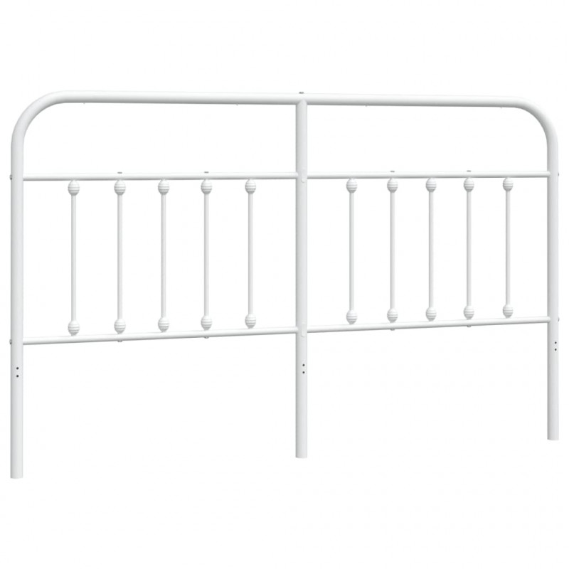Metalowe wezgłowie, białe, 180 cm