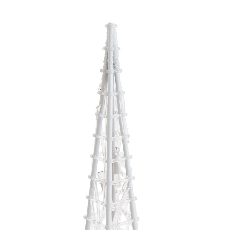Akrylowy stożek dekoracyjny, ciepłe białe LED, 90 cm