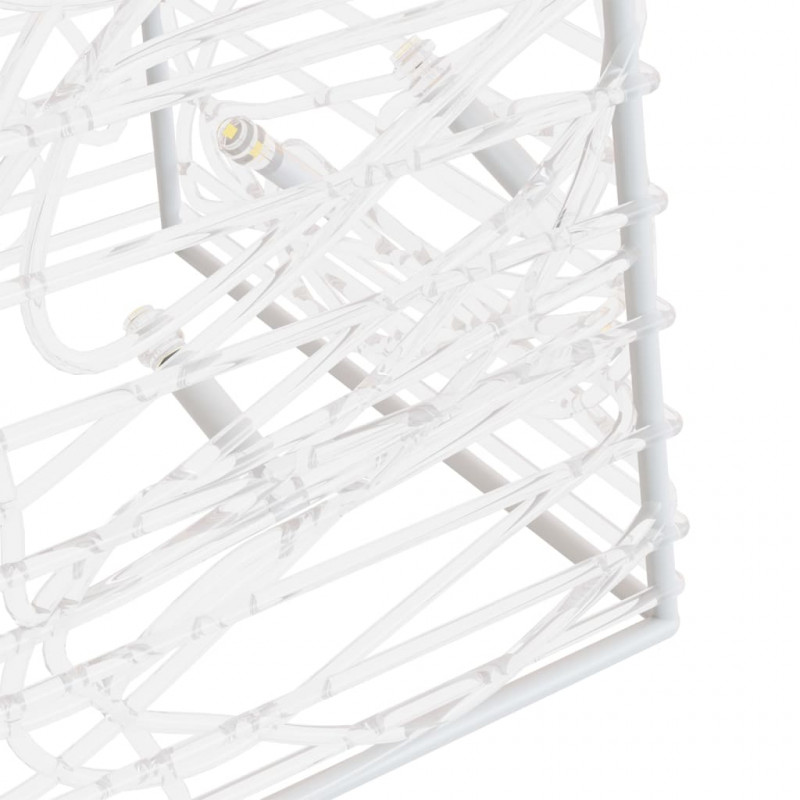 Akrylowy stożek dekoracyjny, ciepłe białe LED, 90 cm