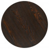 Stolik bistro z MDF, stalowa podstawa, 60x75 cm, ciemny jesion