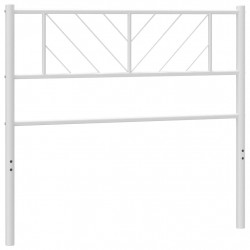 Metalowe wezgłowie, białe, 75 cm