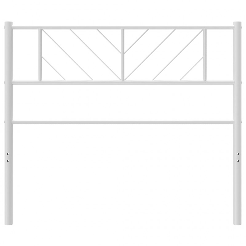 Metalowe wezgłowie, białe, 75 cm