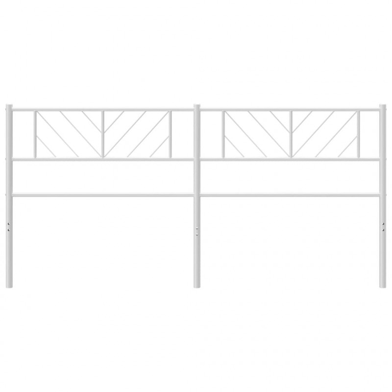 Metalowe wezgłowie, białe, 160 cm