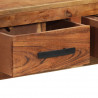 Szafka z 3 szufladami, 110x30x80 cm, lite drewno
