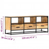 Szafka pod TV, 120 x 30 x 45 cm, z litego drewna mango