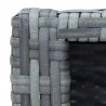 Stopień do spa, szary, 92 x 45 x 25 cm, polirattanowy