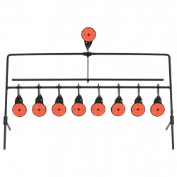 Cele strzelnicze, obrotowe, automatyczny reset, 8+1