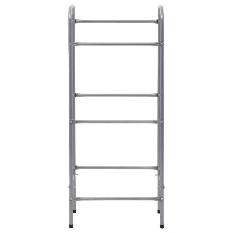 Półka magazynowa na 3 skrzynki, srebrna, 50x33x116 cm, stal
