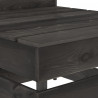 Ogrodowa sofa środkowa z palet, impregnowane drewno sosnowe