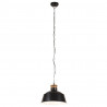 Industrialna lampa wisząca, 32 cm, czarna, E27