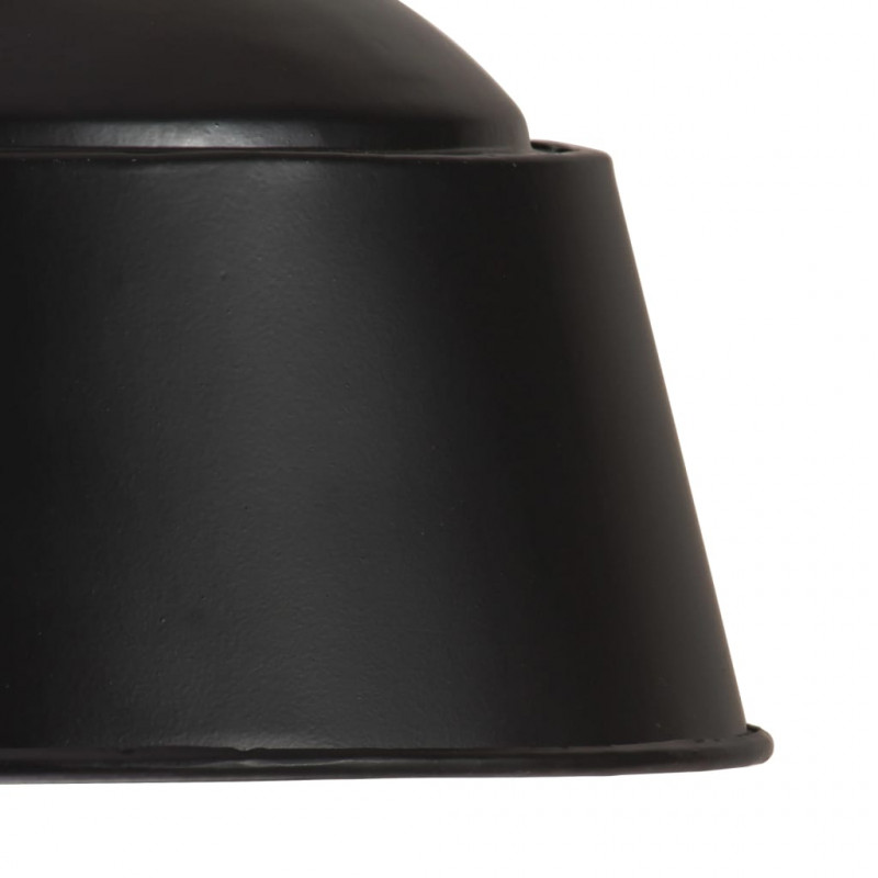 Industrialna lampa wisząca, 32 cm, czarna, E27