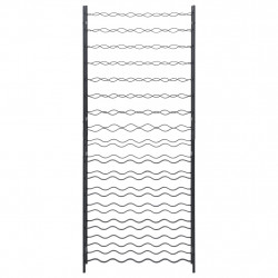 Stojak na 96 butelek, czarny, żelazny