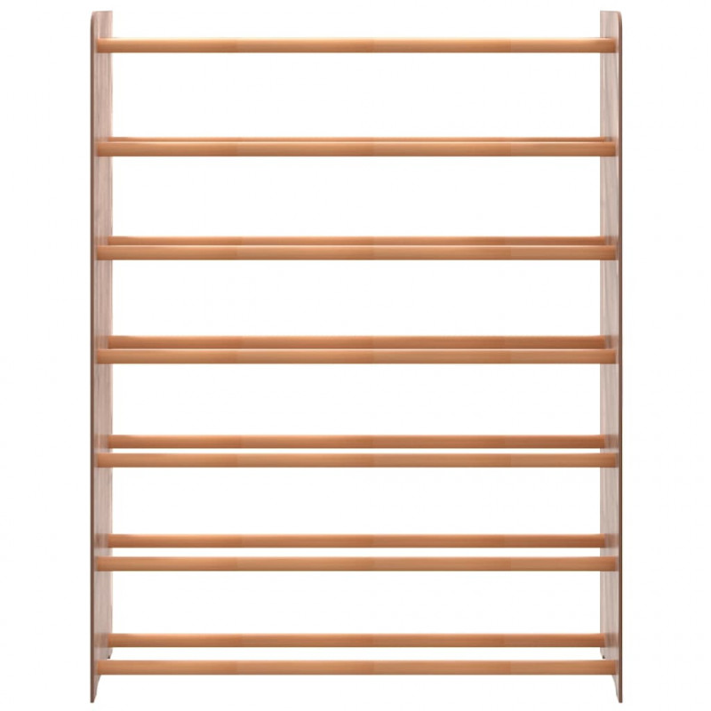 Półka na buty, brązowa, 90x24x117 cm, materiał drewnopochodny