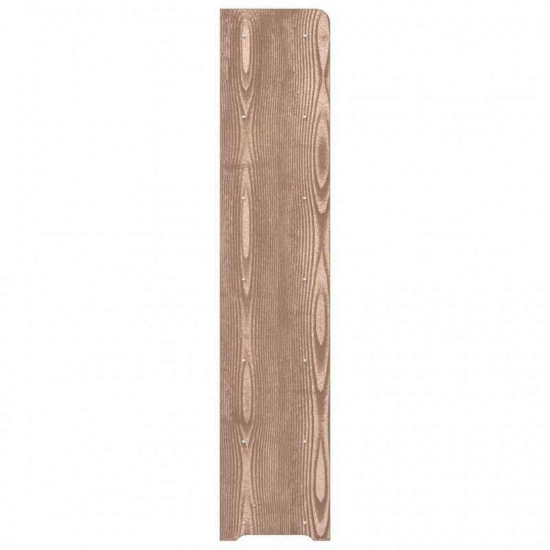 Półka na buty, brązowa, 90x24x117 cm, materiał drewnopochodny