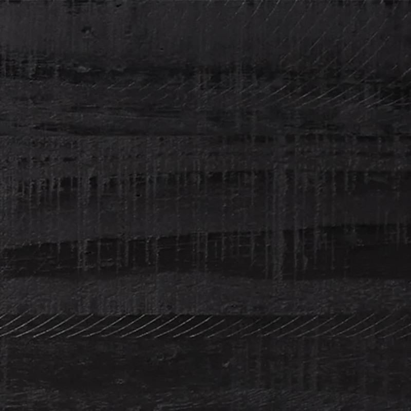 Komoda, czarna, 42x35x110 cm, lite drewno sosnowe