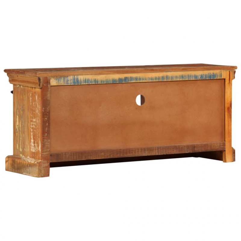 Szafka pod TV, 110x30x45 cm, lite drewno odzyskane