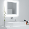Lustro łazienkowe LED, białe, 40x8,5x37 cm, akryl