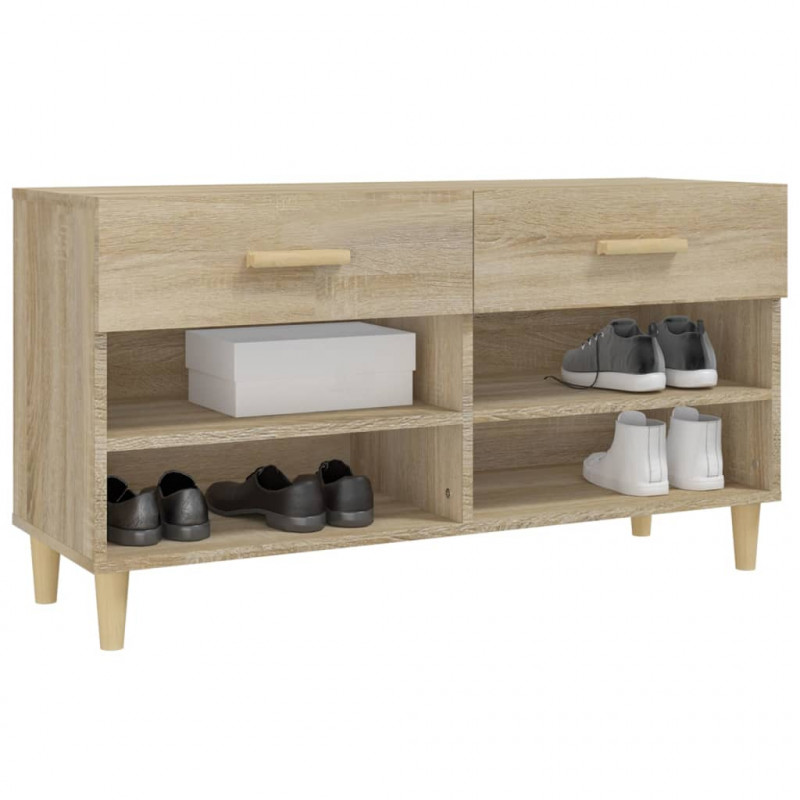 Szafka na buty, dąb sonoma, 102x35x55 cm
