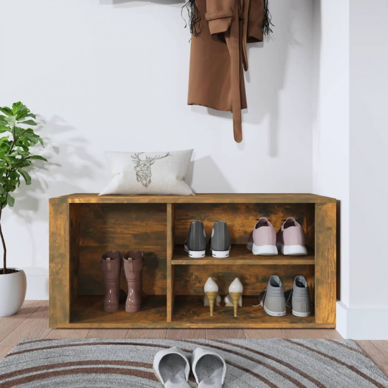 Półka na buty, przydymiony dąb, 100x35x45 cm