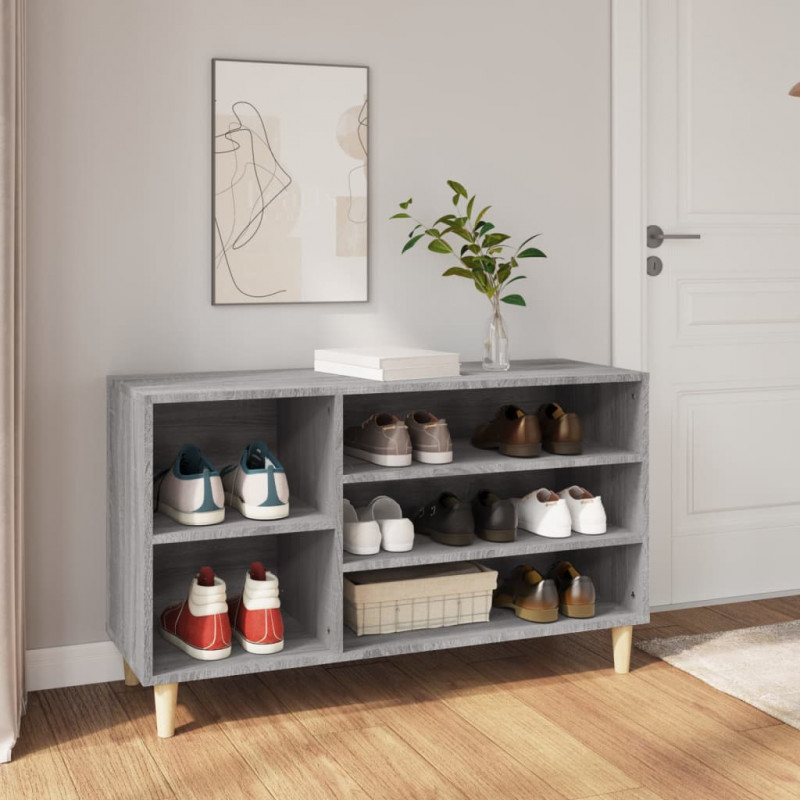 Szafka na buty, szary dąb sonoma, 102x36x60 cm