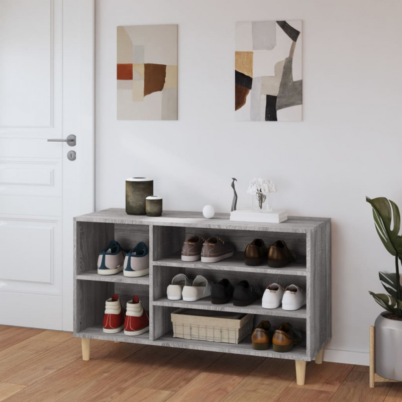 Szafka na buty, szary dąb sonoma, 102x36x60 cm