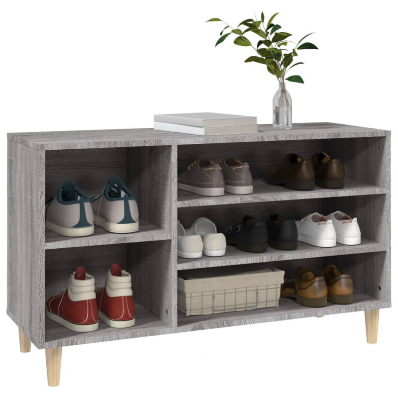 Szafka na buty, szary dąb sonoma, 102x36x60 cm