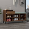 Szafka na buty, brązowy dąb, 102x36x60 cm