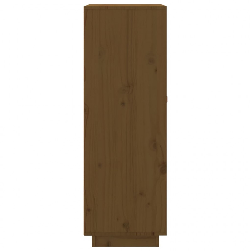 Szafka na wino, miodowy brąz, 45x34x100 cm, drewno sosnowe