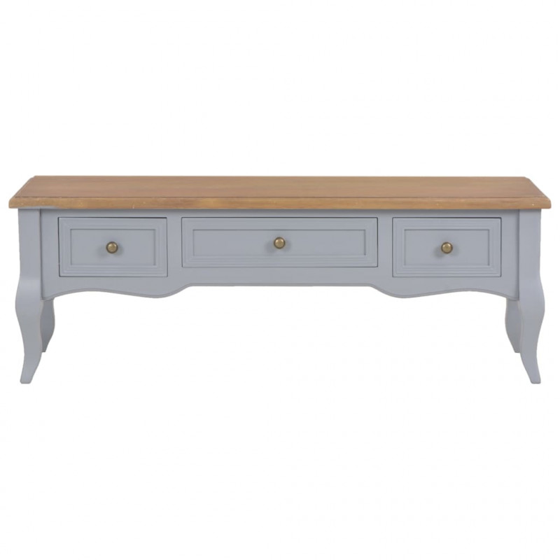 Szafka pod TV, szara, 100 x 35 x 35 cm, drewniana