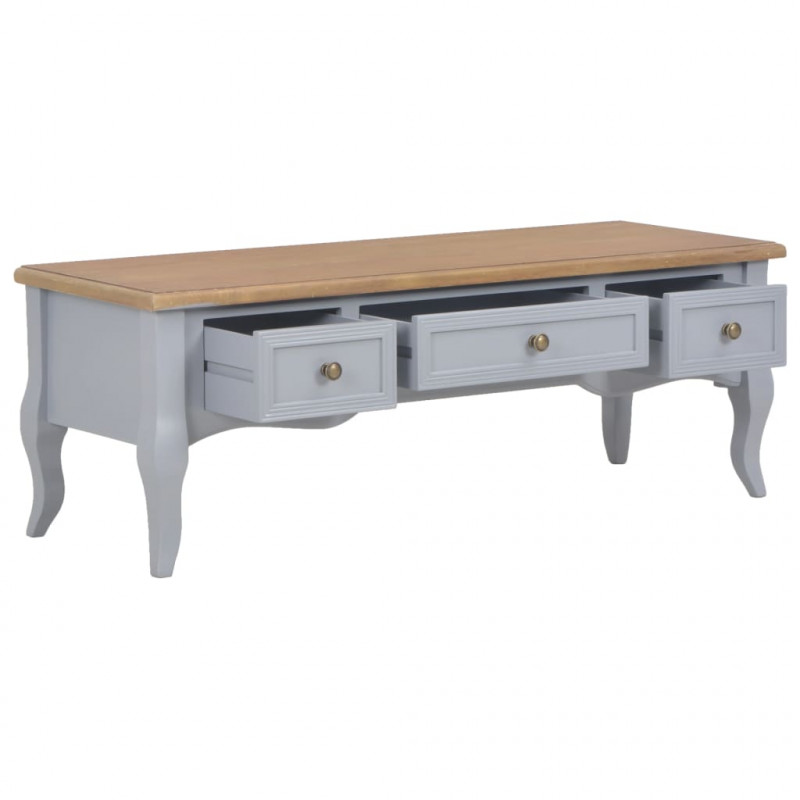Szafka pod TV, szara, 100 x 35 x 35 cm, drewniana