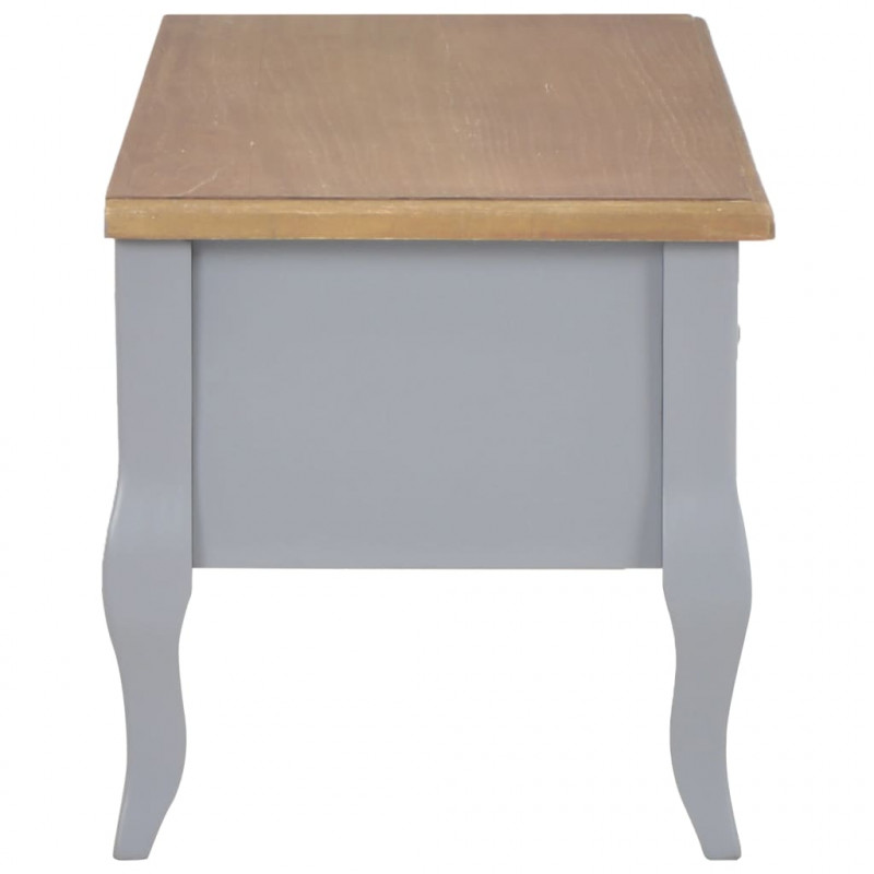 Szafka pod TV, szara, 100 x 35 x 35 cm, drewniana