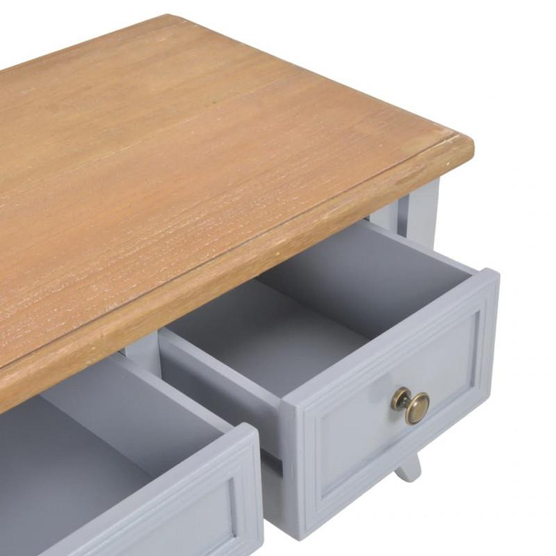 Szafka pod TV, szara, 100 x 35 x 35 cm, drewniana