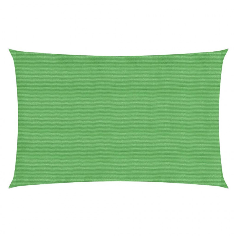 Żagiel przeciwsłoneczny, 160 g/m², jasnozielony, 3x6 m, HDPE