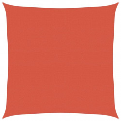 Żagiel przeciwsłoneczny, 160 g/m², terakotowy, 4x4 m, HDPE