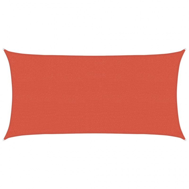 Żagiel przeciwsłoneczny, 160 g/m², terakota, 2x3,5 m, HDPE