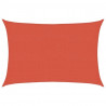 Żagiel przeciwsłoneczny, 160 g/m², terakotowy, 2,5x4 m, HDPE