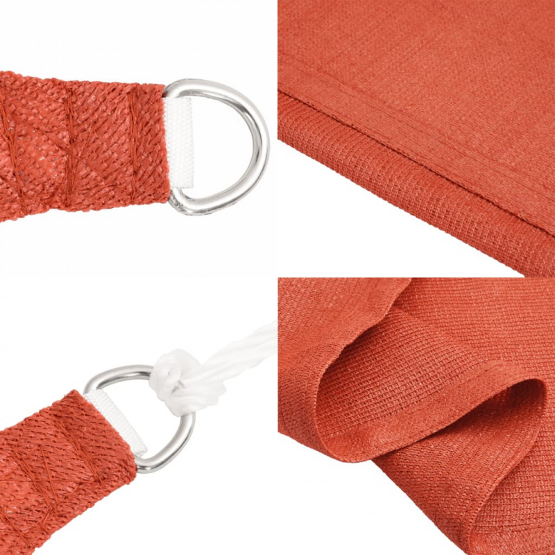 Żagiel przeciwsłoneczny, 160 g/m², terakotowy, 2,5x4 m, HDPE
